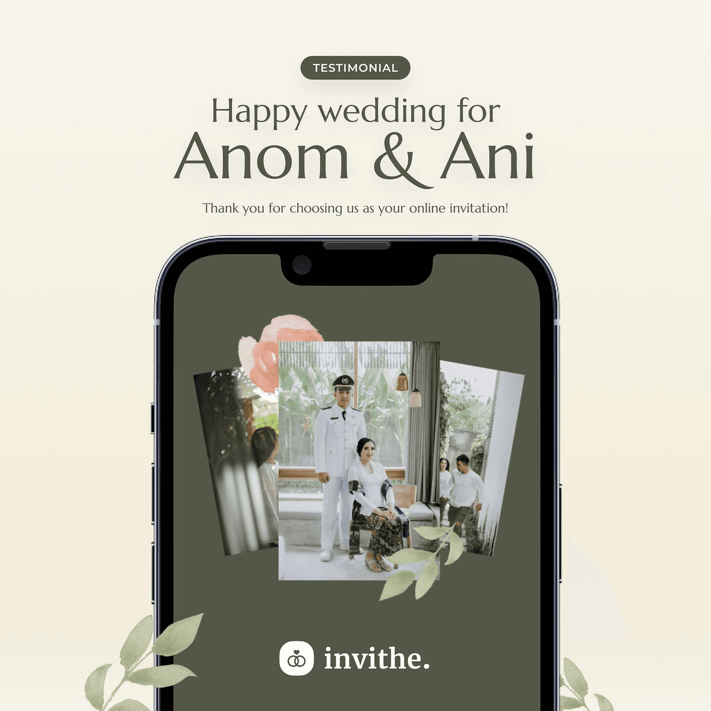 Testimonial undangan Anom & Ani